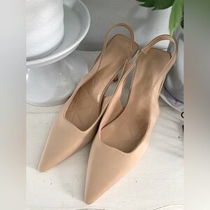 Elegant Tan Slingback Heels